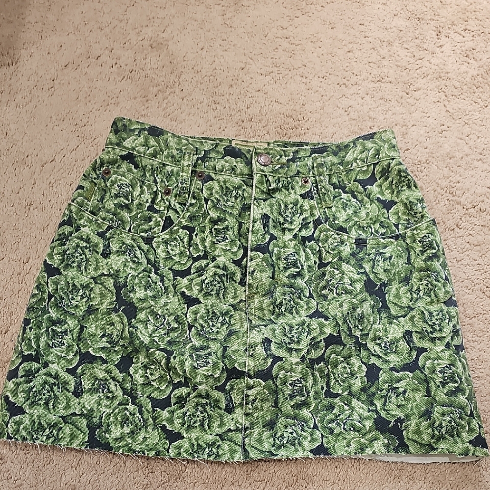Vinrage Esprit Floral Green Skirt